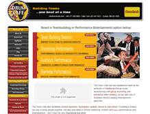 Tablet Screenshot of drumcafe.co.za